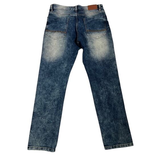 Southpole Jeans Men's Size 32x30 Blue Skinny Fit Faded Wash Stretch Denim - Picture 4 of 5